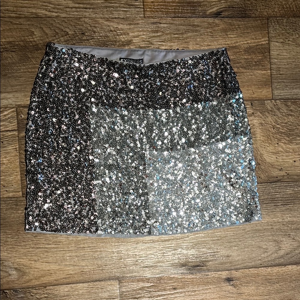 Express Sequin Mini  Skirt